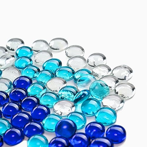 JOYSAL Glasnuggets Bunt, 100 Stück Glassteine Deko, Muggelsteine, Mosaiksteine zum Basteln Zur Dekoration, Vase, Legematerial, Basteln etc