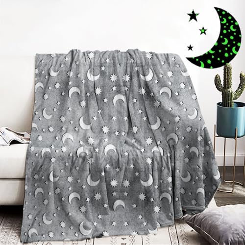 BNREDA Manta de Peluche para niños, Manta de vellón de Franela Brillante, Manta de sofá Suave y cálida, Regalos de cumpleaños de Navidad para niños y niñas (M, 130x150cm)