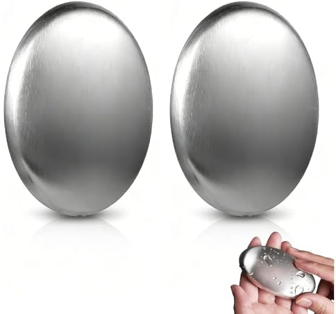 Stainless Steel Soap Bar, Dish Metal Soap Bar Odour Remover for Kitchen