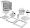 Sharplace Replacement Pool Skimmer Kit Wide Mouth Skimmer for Above Ground Pool Part