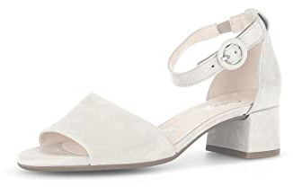 Gabor Femme Sandales, Dame Sandales Fines,Chaussures d'été,lanière,élégantes,féminines,à Talon léger,Beige (Muschel),38.5 EU / 5.5 UK