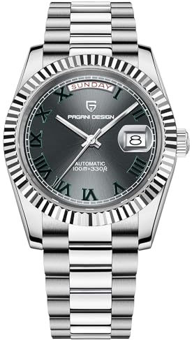 Pagani Design DD40 PD1783 Herren Uhr, NH36A Japanisches Automatikwerk, Day/Date, 100m Wasserdichtheit, Edelstahlarmband, Saphirglas, Luxus Herren Automatikuhr