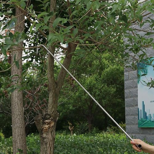 Elitix 50/70 / 90 Cm Pulling Hook Tool for Moving Lifting, Large Handle Manhole Cover Hook for Storm Drain Cover Rigid, Heavy Duty Fishing Tackle Meat Hook(10mm (3/8),70cm (27 1/2))