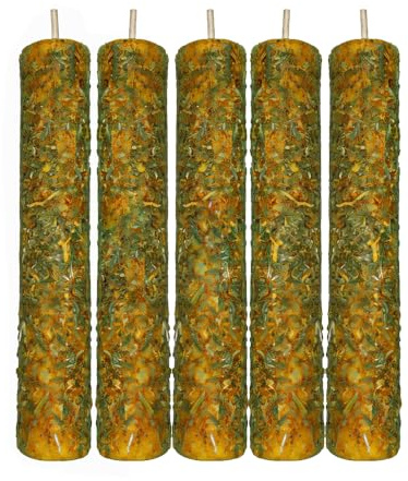 Velas de Miel y Ruda, Cera de Abeja Natural, Manifestación, rituales abundancia y limpieza energética (5)