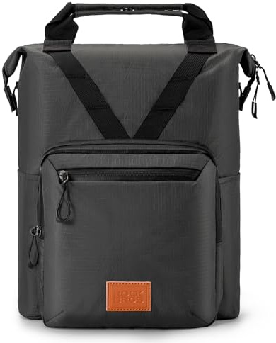 ROCKBROS Fahrradlenkertasche für Faltrad und Brompton, Multifunktionale Fahhradtasche mit Schultergurt und Tragegriff, für Pendeln Alltagleben Radtouren Schwarz