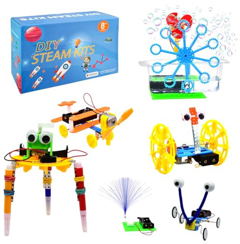 Experimente für Kinder ab 6 7 8 9 10 11 12, Elektronik Baukasten SOARFLY, STEM Experimentierkasten für Jungen & Mädchen, Pädagogischer Baukasten zur Erforschung(6-in-1 Experimentierkasten)