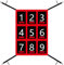 Pitching Net Softball Fielding Rebounder Adjustable Baseball Target Strike Zone Trainer for Kids Adults Throwing Practice Equipment for Pitchers Batting Cages Outdoor Sports 70x49cm