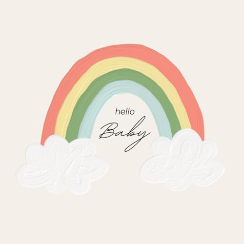 Hello Baby – Neutrales Baby Gästebuch zur Geburt | 30 Seiten für liebe Wünsche & Erinnerungen: Modernes Erinnerungsbuch mit 30 freien Seiten – ... – Geschenk zur Babyparty, Geburt oder Taufe
