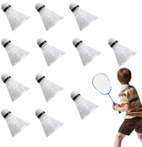 Volantes de Bádminton 12 Unidades de Equipo Deportivo Portátil