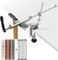 RUIXIN PRO RX-008 Professioneller Messerschärfer mit 7 Schleifsteinen, 360° drehbar, Flip Design, fester Winkel, Edelstahl, Küche, Kochmesser, Schleifmittel, Haltsystem