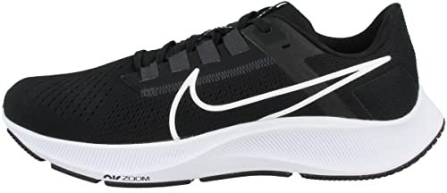 Nike Herren Air Zoom Pegasus 38 Laufschuh, Black/Flash Crimson-Off Noir, 46 EU