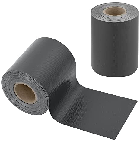 [en.casa] Bande de Brise-Vue Rouleau de Film de Clôture Résistant aux Intempéries UV Déchirures Toile Opaque en PVC Fils de Polyester 35 m x 19 cm 6,65 m² Gris Anthracite Mat RAL 7016