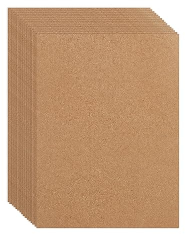 200 Blätter A6 Kraftpapier Karten, 10,2 x 15,2cm Blanko Karten Postkarten Braun 230g/m² Leere Karteikarten für Kreative Bastelprojekten DIY Grußkarte Hochzeitskarte