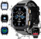 CUBOT Smartwatch C28, 2,02 Pouces HD Montre de Fitness Extérieure, 120+ Modes Sportifs, étanche 5 ATM, Batterie 510 mAh, avec Fonction Téléphone/Fréquence Cardiaque/SpO2, pour iOS/Android Noir