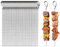 50 Pièces Brochettes pour Barbecue, Pique Brochette Inox Brochettes à Roulade 15 CM Brochettes à Viande Réutilisables Pic à Brochette pour Hotpot Ficelle de Barbecue