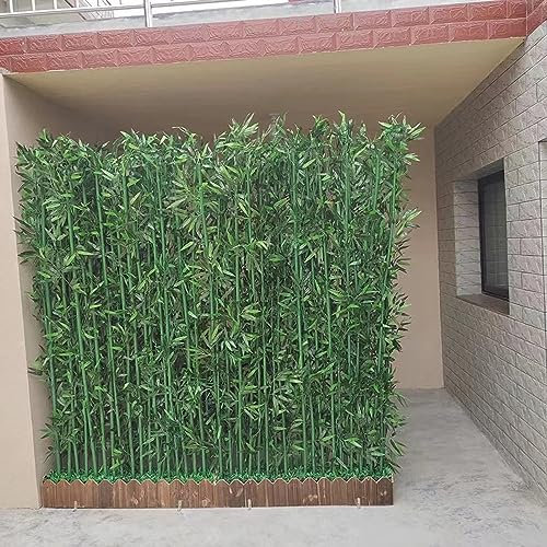 LYDZT Planta de bambú Artificial Árbol de bambú Artificial para Exteriores con Base de Madera, decoración de árbol de bambú Falso para el hogar/habitación, librerías/Piscinas, Divisor Realista, pa