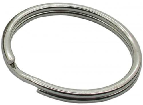 The Bead Shop 50 Anneaux Brisés en Acier Inoxydable 16 mm – Anneaux Doubles Ronds pour Création de Bijoux et Projets DIY