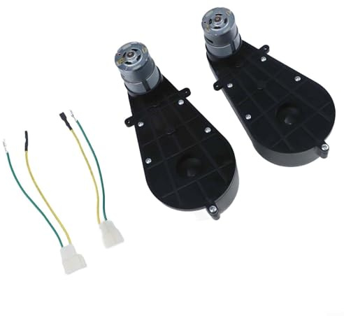 Lot de 2 boîtes de vitesses 24 V 30 000 tr/min haute vitesse RS555 pour voitures électriques pour enfants, construction en plastique et métal