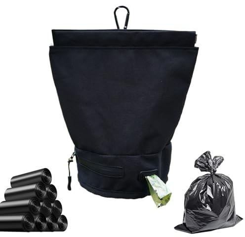 Distributore di sacchetti per escrementi canini,riutilizzabile rimovibile | Porta borsa per borse per cagnolini - per passeggiate Shopping Camping Giardino Cortile Parco Picnic Corsa