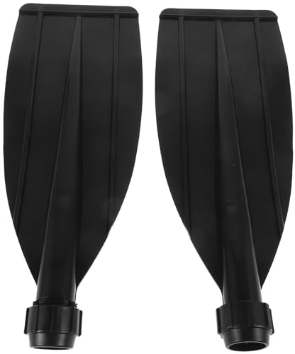 Healvian Lot de 2 Lames de Pagaie Noires Renforcées pour Kayak et Bateau Gonflable Feuilles de Rame Épaisses et Larges Accessoires Nautiques Solide pour Sports Nautiques et Loisirs en