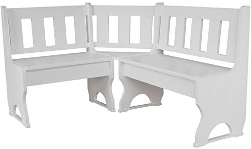 Koma Cassapanca angolare in legno di pino massiccio