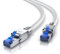 CSL - 15m Cat 8 LAN Kabel Netzwerkkabel - Glasfaser Hochgeschwindigkeit 40 Gbit/s 2000 MHz Ethernet Patch Kabel - 8.1 Feldkonfektionierbare RJ45 Stecker - 15 Meter Weiß