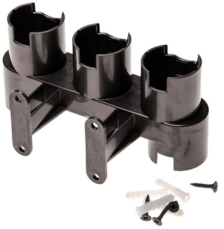 vhbw Zubehörhalter kompatibel mit Dyson V12 Detect Slim Absolute, V15 Detect Absolute Staubsauger-Zubehörteile - Wandhalterung Grau