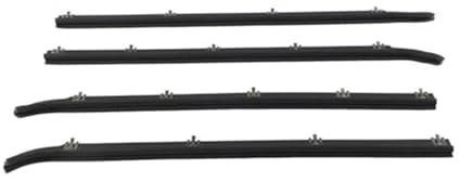 Szwaldaper Joints de Porte de fenêtre 4 pièces Joints de Garniture de Balayage de fenêtre extérieure de Voiture Bande d'étanchéité de Voiture for Bronco F250 F350 1987-1996 Szwaldaper