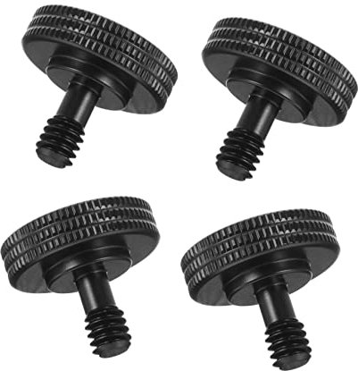 DOITOOL 4 Pezzi Viti Montaggio Per Fotocamera 1/4 Pollici Viti a Zigrinata Per Action Camera e Treppiede Adattatore a Sgancio Rapido Per Flash e Staffe
