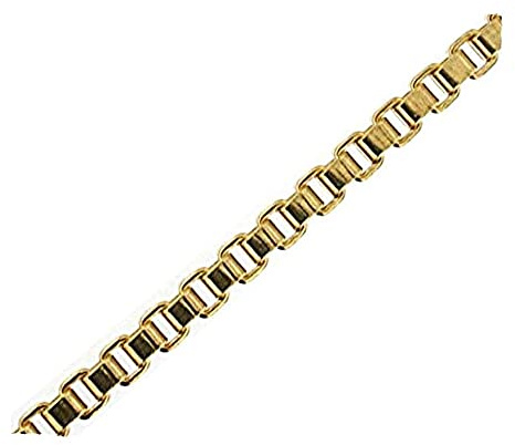Cadena veneciana italiana original de 18 quilates bañada en oro o doble de 2,6 mm de ancho a elegir, collar para hombre y mujer, regalo a partir de fábrica Tendenze-Italy, Doublé