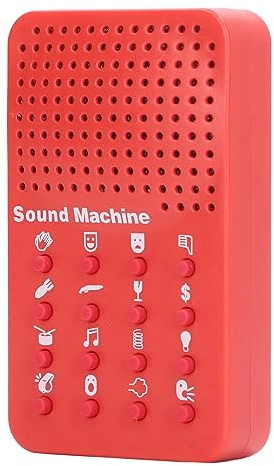 Klassische Soundmaschine, tragbarer elektronischer Soundmaker mit 16 Soundeffekten, lustige Neuheit Geräuschmaschine, elektronischer Sound Maker Gag und praktische Scherzmaschine für Kinder und