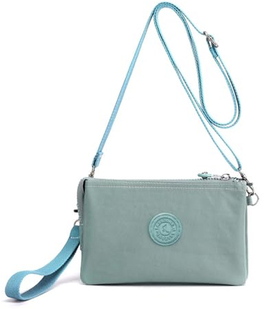 LassZone Small Crossbody Bag for Women Nylon Crossbody Phone Purse Mini Shoulder Handbags Wristlet Clutch Wallet with Adjustable Strap