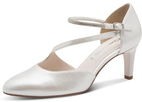 Tamaris Damen Pumps mit Stilettoabsatz, weiß, 38 EU