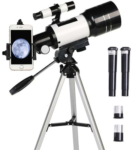 ACESOME Astronomical Telescope, 70mm Aperture Astronomical Refractor Telescopes (15X-150X) with Star Finder Mirror + Phone Holder, Telescopes for Adults, Beginners Telescope for Kids, Skywatchers