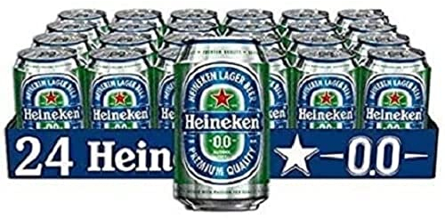 Heineken 0.0 Alcohol Free Beer Cans, 24 x 330 ml