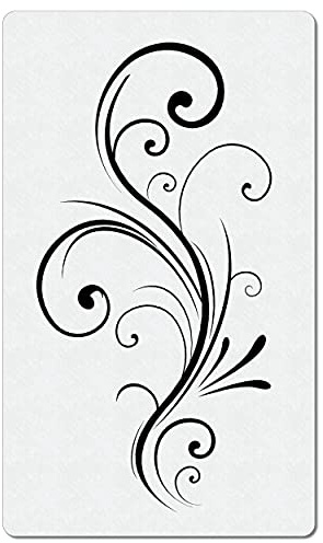 Herterich Products Plantilla de aerógrafo para enredaderas de flores | Preciso diseño floral | perfecto para tatuajes, graffiti y arte creativo | reutilizable y resistente a los disolventes