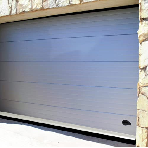 Burlete aislante para puertas de garaje 305 color BLANCO. Perfil en aluminio, fijación con tornillos. Flecos de NYLON aislantes de 35mm anti-ruido, anti-polvo, anti-insectos