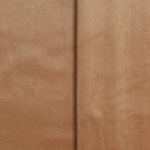 Tejido de pelo Dainetto sintético de pelo corto. Hojas de tela de caballo sintético medidas 70 x 50 cm. Mondo Tejidos (dorado)