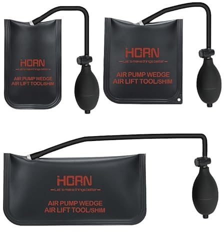 Air Wedge Bag Pump,Professional Leveling 3 Pack Strong Air Wedge Bag Kit,Car Door and Window Installation and Positioning air Cushion airbag(3 PCS air Bags)