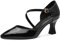 MARCO TOZZI Damen Pumps mit Riemen Elegant Spitz, Schwarz (Black Patent), 39 EU