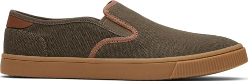 TOMS Men's Baja Sneaker, Canteen Heritage Canvas/PU Trim, 9.5 UK