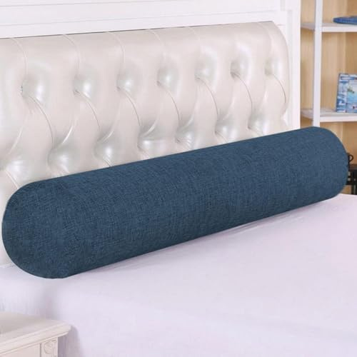 uyeoco Cuscino cilindrico rotondo, per testiera del letto, 20x80/20x100cm supporto per il collo, morbido e confortevole, cuscino lombare per divano, letto, con chiusura a fessura(L3,20x90cm)