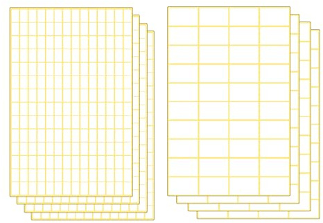 WYAN Lot de 3540 Etiquette Autocollante, étiquettes blanches blanches mattes, étiquettes rectangulaires pour bocaux, boîtes, dossiers, enveloppes, école, bureau, cuisine