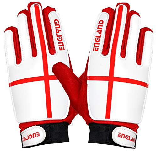 ARSUK Goalkeeper Gloves Kids, Youth Football Gloves for Boys, kids & children Soccer Goalie Gloves with Super grip Latex Palm L:20cm W:10cm Size:6 Age: 8-13 Years