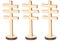 Miniatur Deko,3 Stücke Wegweiser Holz Garten Miniatur Garten Wegweiser Schild Miniatur Garten Wegweiser Miniatur Straßenschild Miniatur Wichtel Zubehör