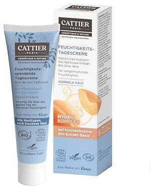 CATTIER PARIS Feuchtigkeits-Tagescreme - Zertifizierte Naturkosmetik - Mit natürlichem Hyaluron - 30ml
