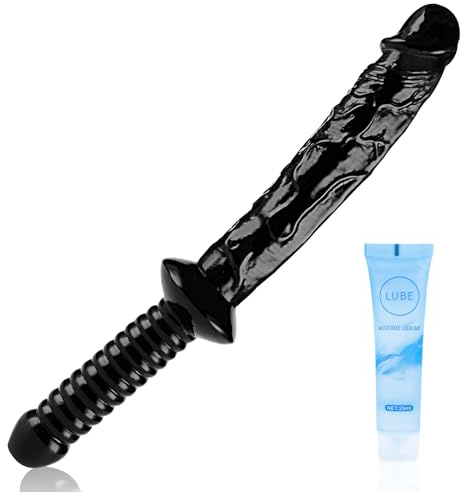 38cm Double-Headed Realistic Long Dildo Anal Plug Sex Toys, Female Masturbator with Textured Glans Vein, for G-Spot Anal Game, Adult Toys Anal Toys for Couples Men&Women - L