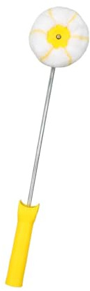 Rouleau de peinture d'angle robuste avec poignée et mousse dense pour des bords précis et 30 % de déchets de peinture en moins