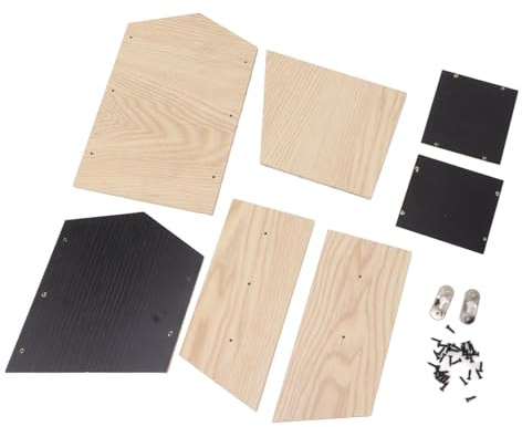 Case per Pipistrelli in Legno per Esterni Kit Casetta per Pipistrelli Scatola per Pipistrelli a Doppia Camera Scatola per Pipistrelli Impermeabile in Legno Antivento Facile per Far Atterrare e Posare