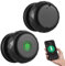 Swokely Smart Lock - Cerradura de puerta sin llave con mando a distancia de huellas dactilares, mando a distancia con aplicación TY, BT 3 en 1 con huella dactilar/llave/aplicación para 35 – 55 mm,